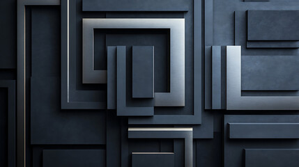 Fototapeta premium Abstract Geometric Shapes Forming a Trendy Modern Design