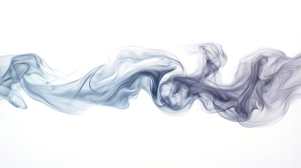 isolated smoking cigarette on white background with full smoke perfect for mockups and graphic design projects
