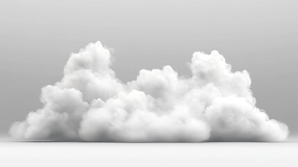 White smoke cloud with overlay effect on transparent background. Realistic border with fog. Vector illustration of smoky mist or toxic vapor on floor. Meteorological phenomenon or condensation.
