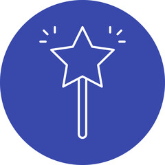 Magic icon single vector illustration