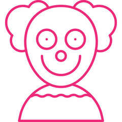 Clown icon single vector illustration
