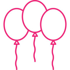 Balloons icon single vector illustration