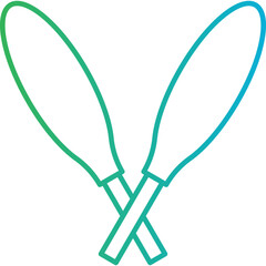 Sticks icon single vector illustration