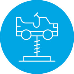 Cars Swing icon single vector illustration