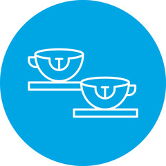 Cups Swing icon single vector illustration