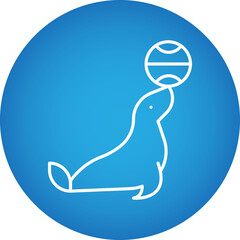 Performing at Circus icon single vector illustration