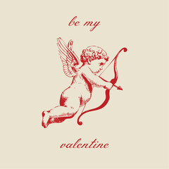 Saint Valentine's Day vector social media posts with of cute illustration