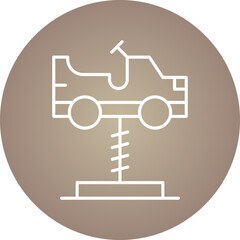 Cars Swing icon single vector illustration