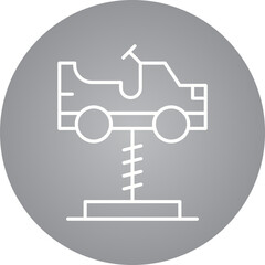 Cars Swing icon single vector illustration