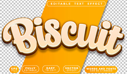 Biscuit Cake Snack Cookie Bakery Fully Editable Vector Text File