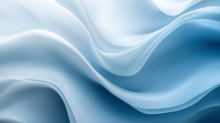 Fototapeta premium Abstract blue wavy background creating smooth lines and shapes