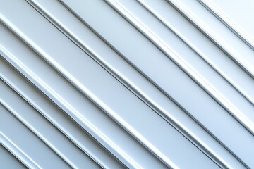 Obraz premium Abstract Diagonal Lines on a Light Gray Metal Surface