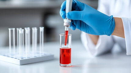 Medical Staff Conducts Tests on Patient Samples to Assess Health Risks From PFAS Exposure