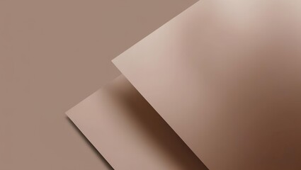 blank paper forms, business office trend, graphic, geometric 3D volumetric background in soft brown tones, mocha mousse art design