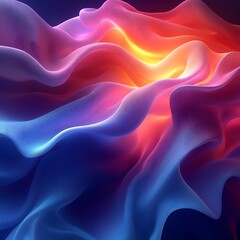 Obraz premium Mesmerizing blend vibrant colors and flowing gradients photos