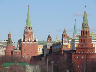 Obraz premium Kremlin, Kremlin Towers, Kremlin Stars, Moscow, Russia