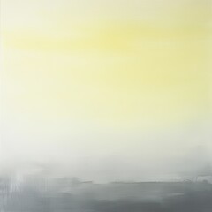 Fototapeta premium A painting of a cloudy sky with a yellow background