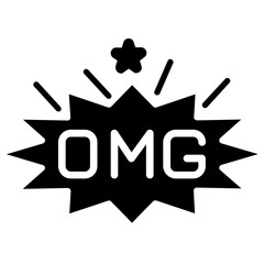 Astonishment sign Sticker Icon
