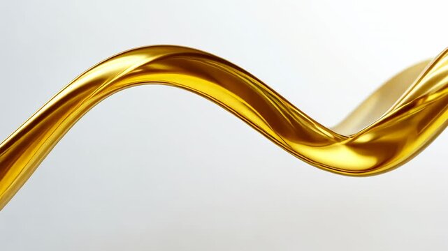 Golden Liquid Flow: Abstract Art Photography