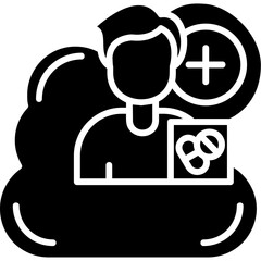 Cloud-based health records Icon