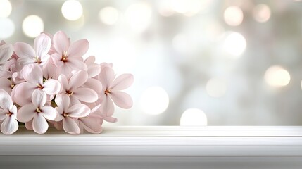 Delicate lilac blossoms are showcased in close-up, enhancing the gentle beauty of spring and summer with a dreamy backdrop