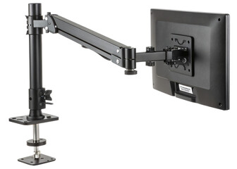 Fototapeta premium Adjustable Monitor Arm isolated on a transparent background.