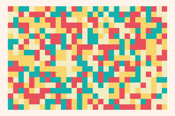 Patrón geométrico abstracto colorido. con varias figuras, Fondo vectorial moderno.