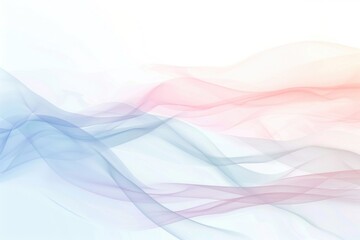 Naklejka premium Translucent Pastel Ribbon Waves In A Soft Colorful Composition