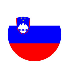 Round Slovenia flag icon