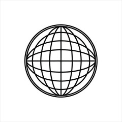 Decorative Globe Vector Art on White Background