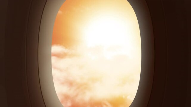 Romantic View for the Sky From Airoplan Window