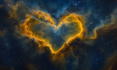 Brilliant View of the Heart Nebula's Middle in Cassiopeia