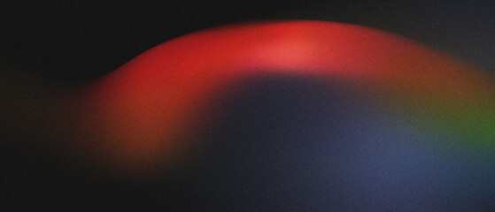 Abstract vibrant swirling wave gradient with grainy noise texture on dark background, energy dynamic movement futuristic for gaming music technology industry design concept