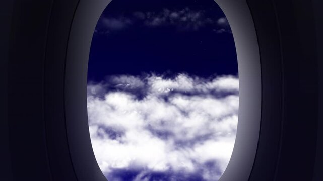 Romantic View for the Sky From Airoplan Window