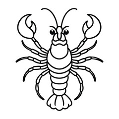 Elegant Lobster Line Art Designs