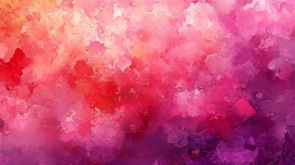 Fototapeta premium A vibrant abstract artwork blending shades of pink, red, and purple, creating an emotional and energetic atmosphere.