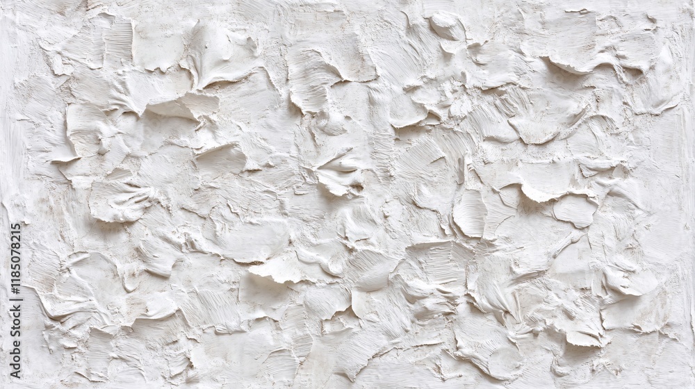 Poster textured white abstract surface showcasing layers and depth.
