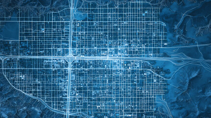 Blueprint us city map of glenwood, new mexico. Glowwood. Illustration