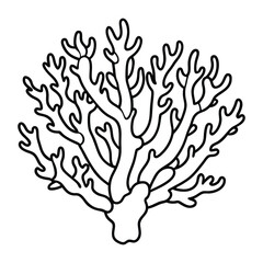 Obraz premium Elegant Coral Line Art Designs