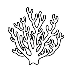 Obraz premium Elegant Coral Line Art Designs