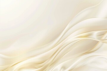 Abstract white background with gold wavy curve