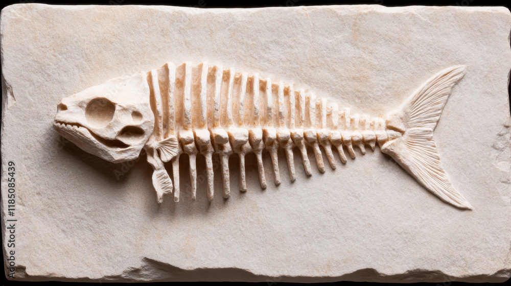 Poster mines and geological formations, a detailed close-up image of a fossil embedded in sediment, showcas