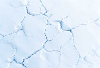 Winter white abstract crushed ice background. Ice cracks, frosty texture.
