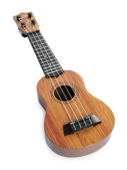 Obraz premium One ukulele isolated on white. String musical instrument