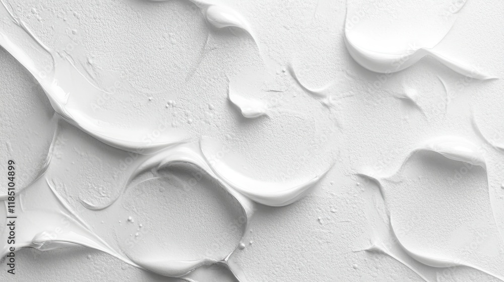 Aufkleber Texture of Smooth White Paint With Subtle Curves and Strokes Creating a Captivating Design