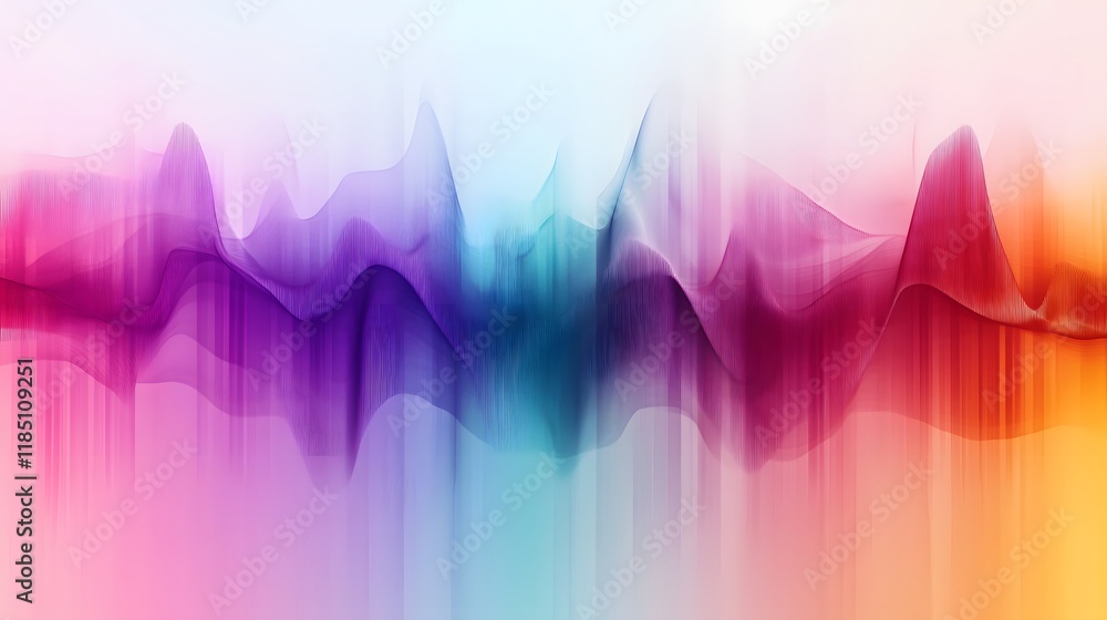 Poster abstract colorful wave pattern background design