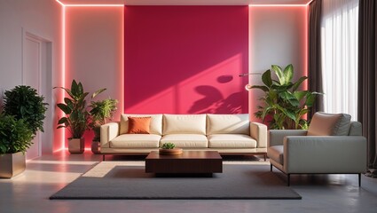 A Modern Living Room Interior, Featuring Sleek Furniture, Minimalist Design, and Elegant Decor, Creating a Stylish and Comfortable Space with Contemporary Aesthetics