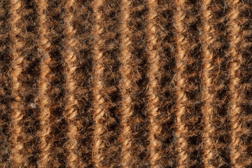 close up of woven sisal cat scratcher