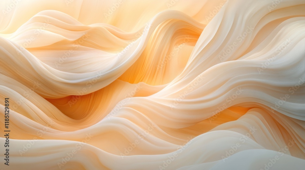 Aufkleber abstract color background with a flowing gradient theme