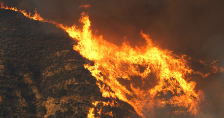 Malibu Wildfire, Pacific Palisades, Woodley Fire, California USA